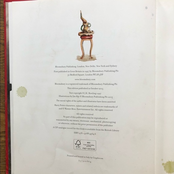 Harry Potter and the Philosopher's Stone hard cove - Picture 5 of 8